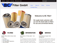 Tablet Screenshot of bc-filter.com